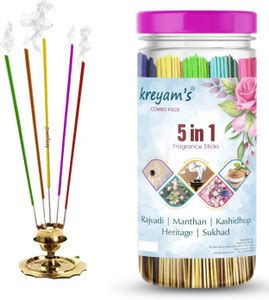 Kreyam's Incense Sticks Variety Pack For Puja Meditation And Negative ...