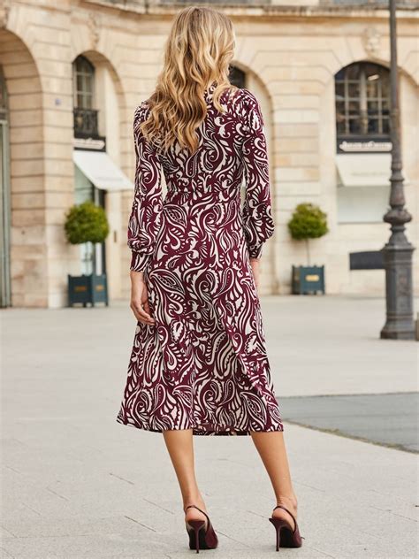 Buy Sosandar Red Paisley Print Twist Front Dress from Next India