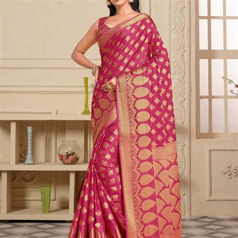 Mimosa Womens Crepe Saree Mysore Silk Gajjari Color – http://mimosa.in/