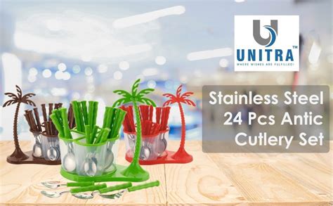 Buy UNITRA Stainless Steel Cutlery Set with Storage Box/Spoon Set/Spoon ...