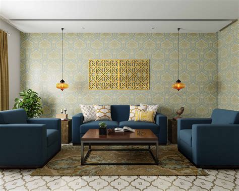 100+ Living Room Wallpaper Design | Ideas for your interiors - Livspace