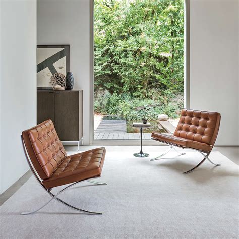 The Barcelona chair by Mies van der Rohe and Lilly Reich