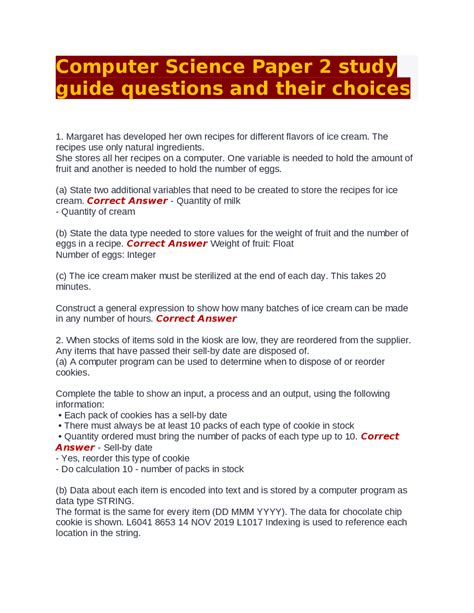 Computer Science Paper 2 Examples 的图像结果