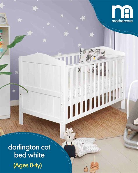 Mothercare Darlington Baby Cot Bed - White
