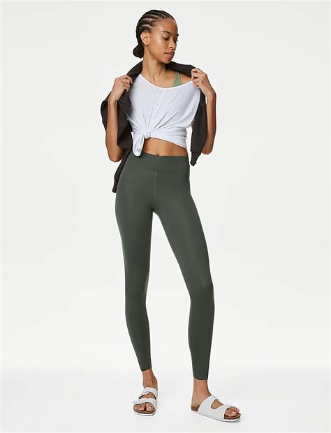 Buy Go Balance Wrap Waist Yoga Leggings at Marks & Spencer