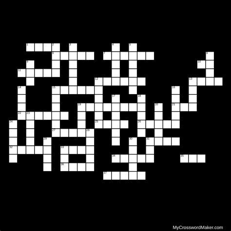 October crossword puzzle for 3rd floor - Crossword Puzzle