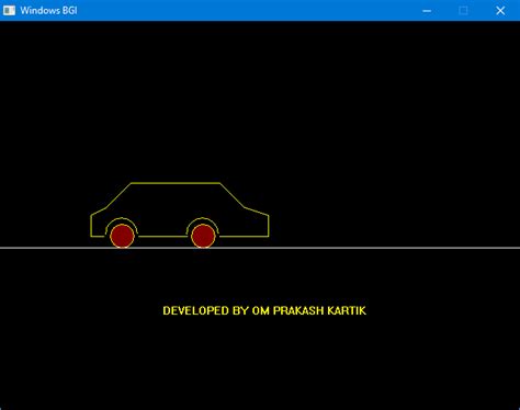 Image result for Fill Color in a Car Using Function of Graphics.h in C