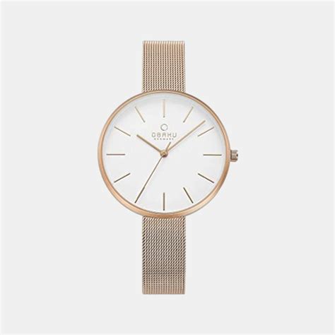 Obaku Female Analog Stainless Steel Watch | Obaku – Just In Time