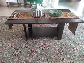 BLUEWUD Osnale Engineered Wood Rectangular Shape Coffee Center Sofa Tea ...