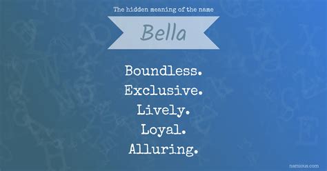Bella Means What
