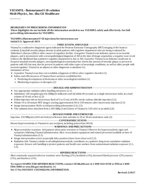 Fillable Online These highlights do not include all the information ...