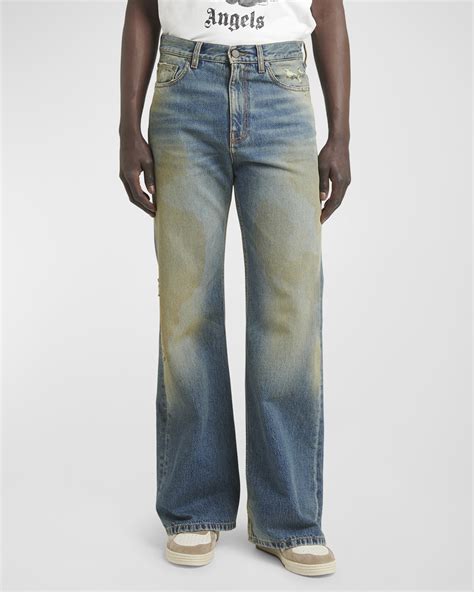 Stefano Ricci Men's Medium Wash Denim Jeans | Neiman Marcus