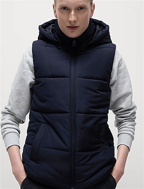 Buy Thermowarmth™ Hooded Puffer Gilet at Marks & Spencer