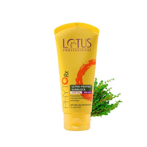 Lotus Professional PhytoRx UltraProtect Sunblock | SPF70 | PA+++ | UV ...
