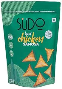 Sudo Foods | Plant Based Chicken Keema Samosa, 10 pcs, 250g : Amazon.in ...