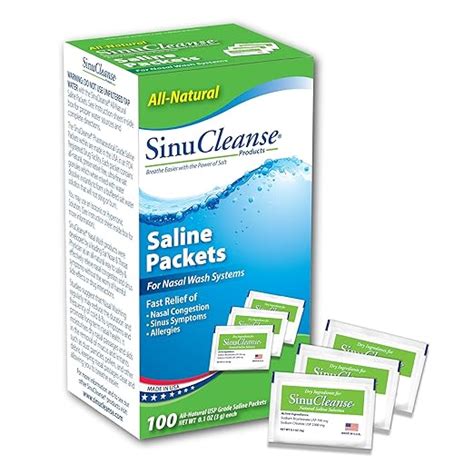 Buy Sinu Cleanse Saline Nasal Care Refills, 100 Count Online at Low ...