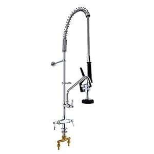 Maxsen Deck Mount Commercial Kitchen Sink Faucet 43" Height Pre rinse ...
