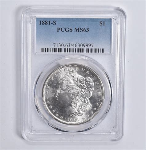MS63 1881-S Morgan Silver Dollar - Graded PCGS | Property Room