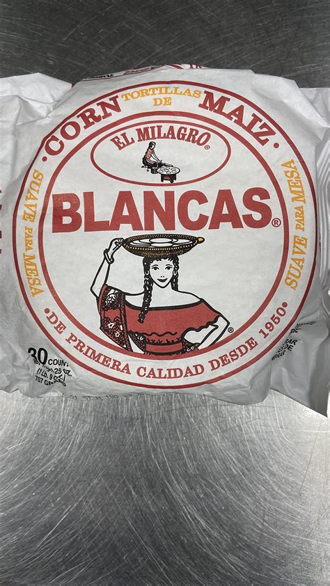 Amazon.com: El Milagro Tortillas Blancas 2 Packs 60 Count TOTAL Dos ...