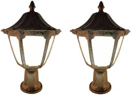 Lock N Seal Outdoor Post Light, Vintage Style Garden Lamp, Bronze ...