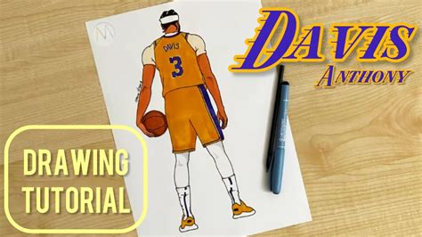 How to draw a basketball player Anthony Davis / Basketball player ...