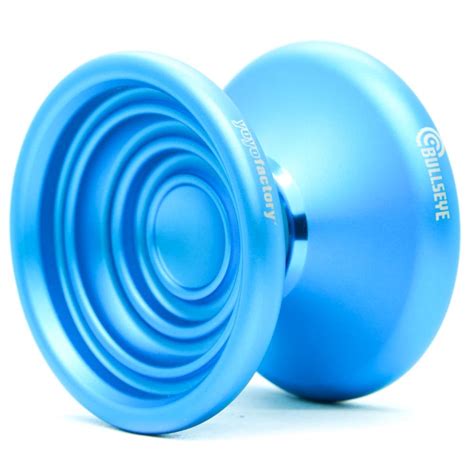YoyoFactory Bullseye Yo-Yo - Blue (DNA Tricks, Metal Yoyo, Cord, Ball ...
