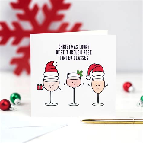 Funny Wine Christmas Card Funny Holiday Card Funny Christmas - Etsy UK