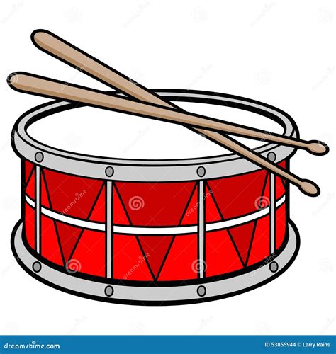 Drum stock vector. Illustration of drumstick, celebrations - 53855944