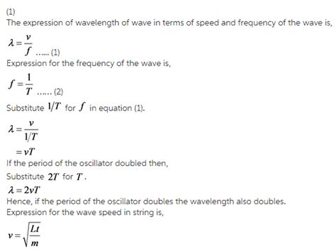 An oscillator creates periodic waves on a stretchedstring - Home Work ...