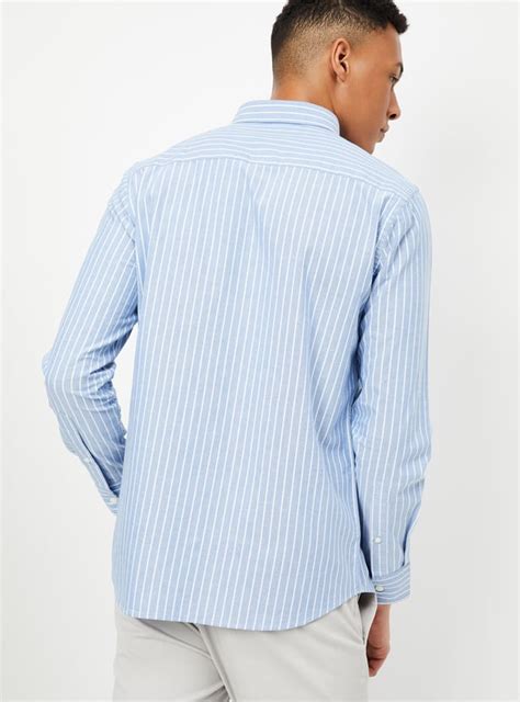 Buy Men Striped Slim Fit Shirt Online at just Rs. 999.0 - 1000014702272 ...