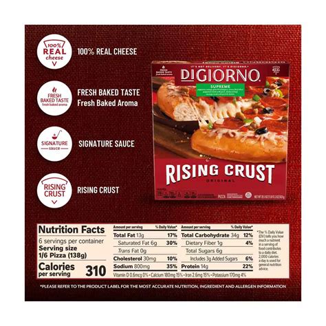 Buy DiGiorno Frozen Pizza, Rising Crust Supreme Pizza from Dollar ...