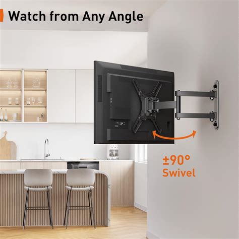 Buy Perlegear TV Wall Mount for 13-42 inch Flat or Curved TVs ...
