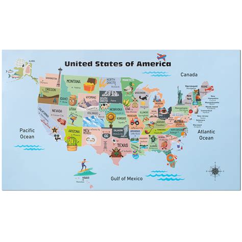 Buy Mr. Pen- United States for Kids, 14.5”x 24.6”, US for Kids Learning ...