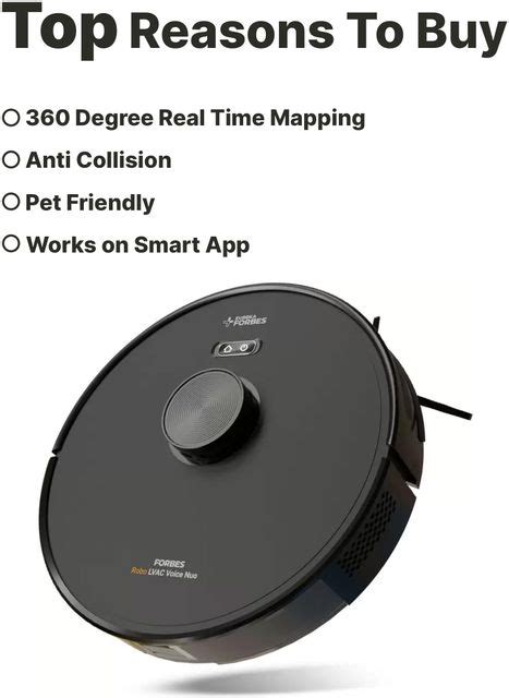 EUREKA FORBES LVAC Voice Nuo Robotic Floor Cleaner | NextGen AI+Lidar 2 ...