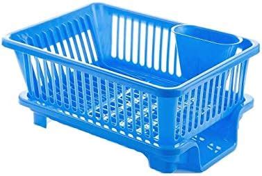 DEEPASHRI™ 3 in 1 Sink Set Dish Rack Drainer Drying Rack Washing Basket ...