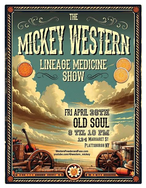 The Mickey Western Lineage Medicine Show @ OLD SOUL, 124 Margaret St ...