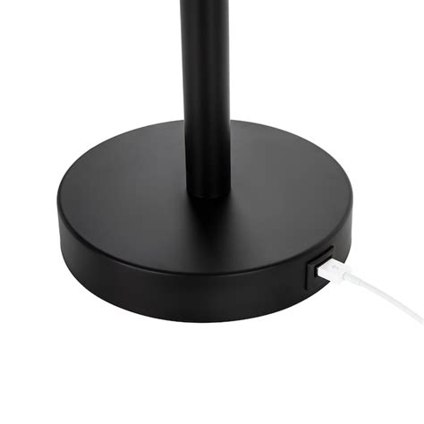 CO-Z 24-in Black LED Table Lamp with Fabric Shade PTL-1822-00 at Lowes.com