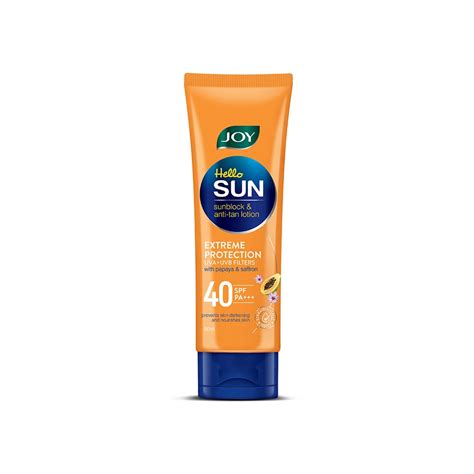 Joy Hello Sun Extreme Protection Sunscreen SPF 40 (50ml) | 97% Sun ...