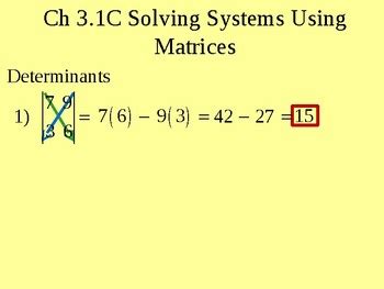 Image result for Solving Systems Using Matrices Algebra 1