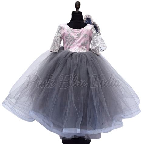 Buy Baby Girl Bell Sleeves Party Wear Gown Online India