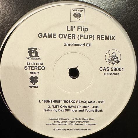 Lil Flip - Sunshine (Bosco Remix) (b/w Game Over West Coast Remix) (12 ...