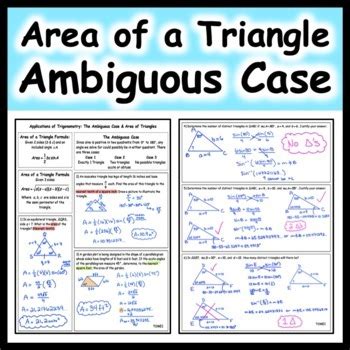 Image result for Ambiguous Case Triangle
