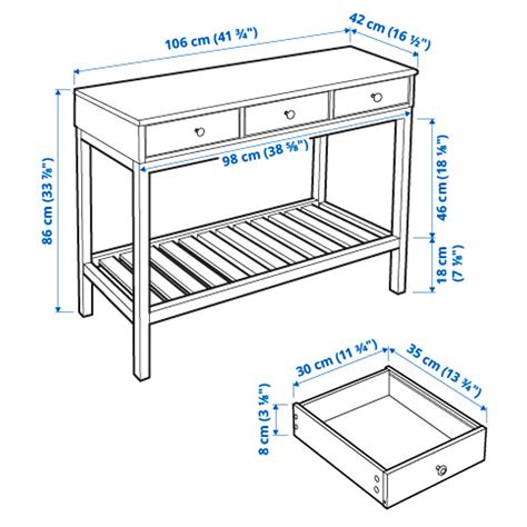 Ikea Hemnes Sofa Table Dimensions at Marilyn Millender blog
