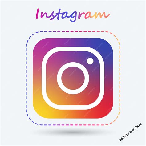 L'icône de la caméra, le logo d'Instagram, l'icône des médias sociaux ...