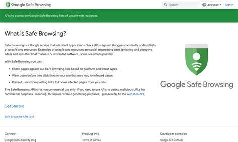 Safe Browsing 的图像结果