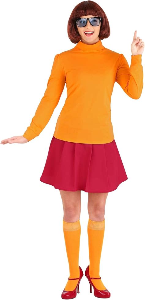 Fun Costumes Velma Costume for Women: Orange Turtleneck, Red India | Ubuy