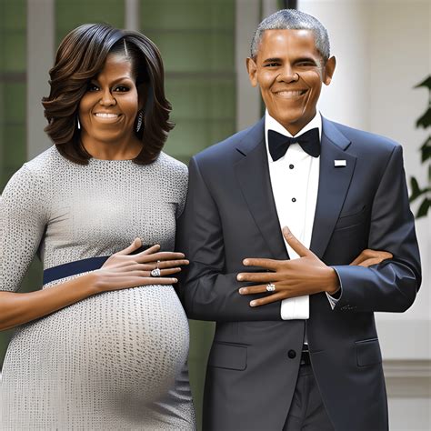 Michelle Obama Pregnant Graphic · Creative Fabrica