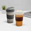 Travel Mug (500ml) I 2pcs Set | Wooden & Grey