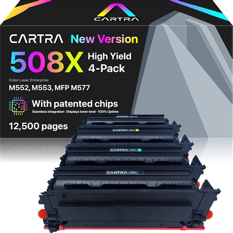 CARTRA 508X Toner Cartridge for HP Color LaserJet Enterprise M553dn ...
