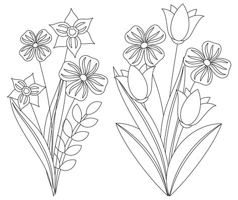 Flower Embroidery Patterns - 10 Free PDF Printables | Printablee
